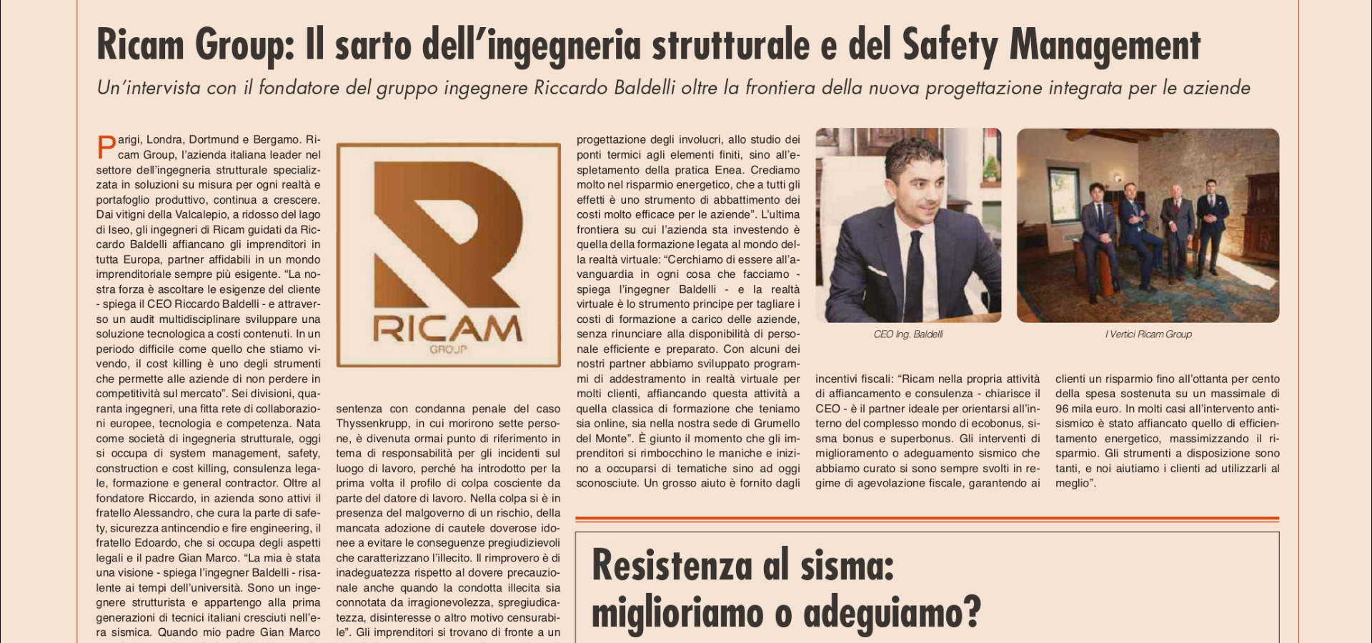 Rischio sismico - Adeguamento o Miglioramento