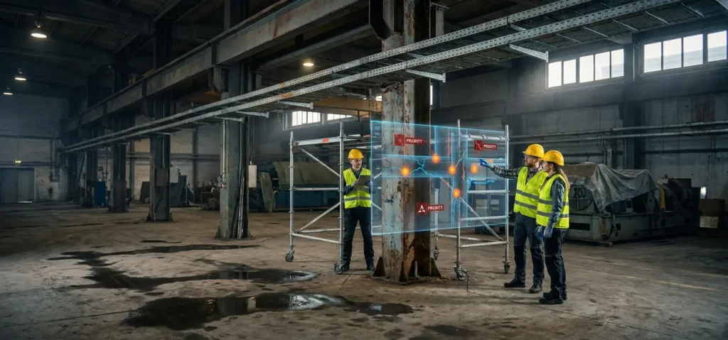 manutenzione strutture industriali